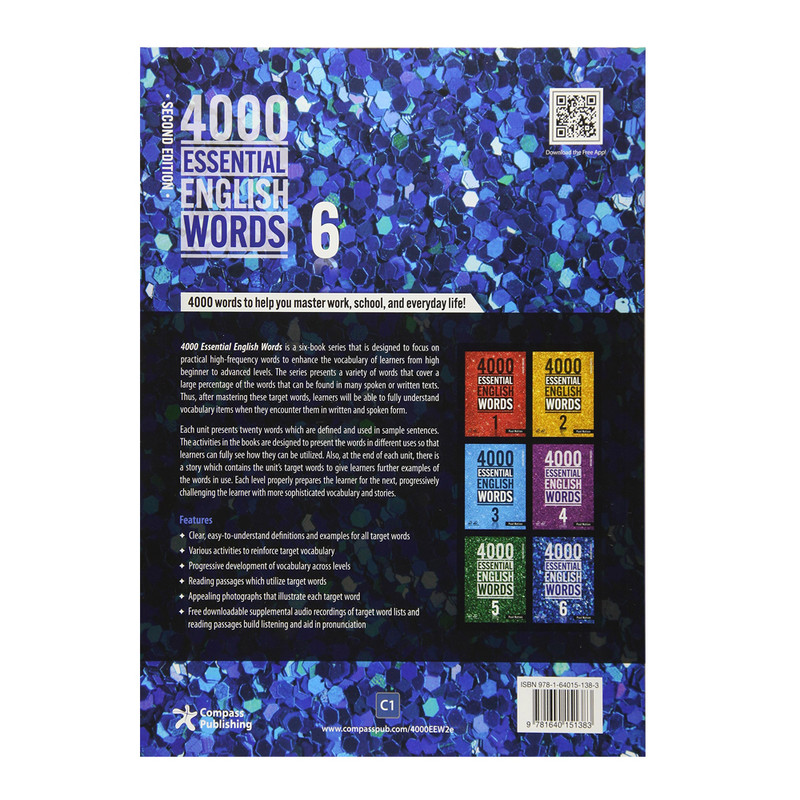 کتاب 4000 Essential English Words اثر Paul Nation انتشارات الوندپویان جلد 6