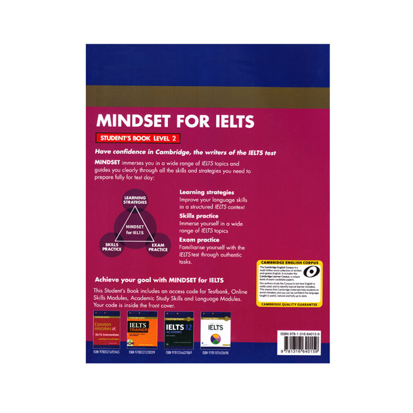 کتاب Cambridge English Mindset For IELTS اثر جمعی از نویسندگان انتشارات الوندپویان دو جلدی