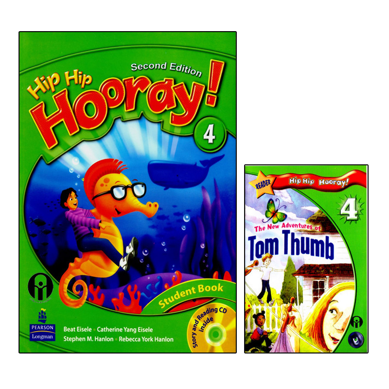 کتاب Hip Hip Hooray 4 اثر جمعی از نویسندگان انتشارات الوندپویان دو جلدی