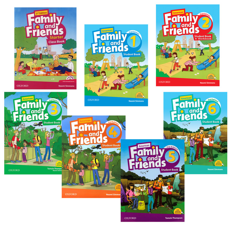 کتاب American Family and Friends 2nd اثر Naomi Simmons انتشارات هدف نوین 7 جلدی