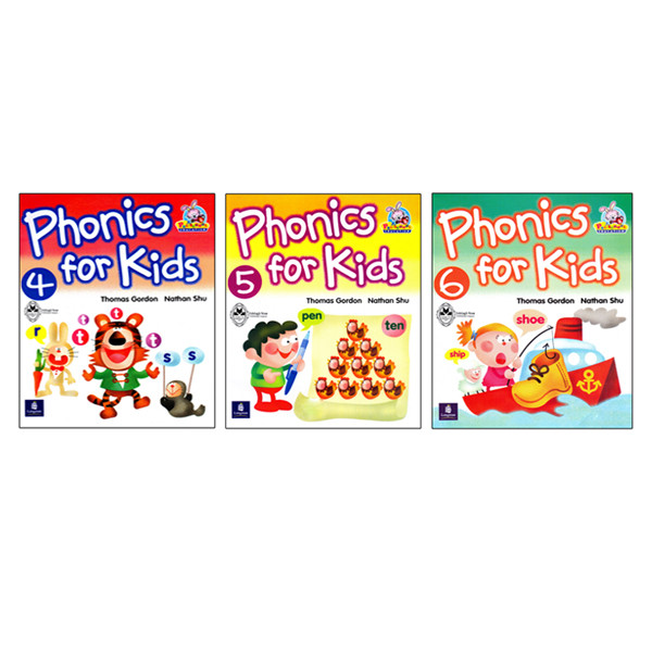 کتاب Phonics For Kids اثر Thomas Gordon And Nathan Shu انتشارات اشتیاق نور سه جلدی