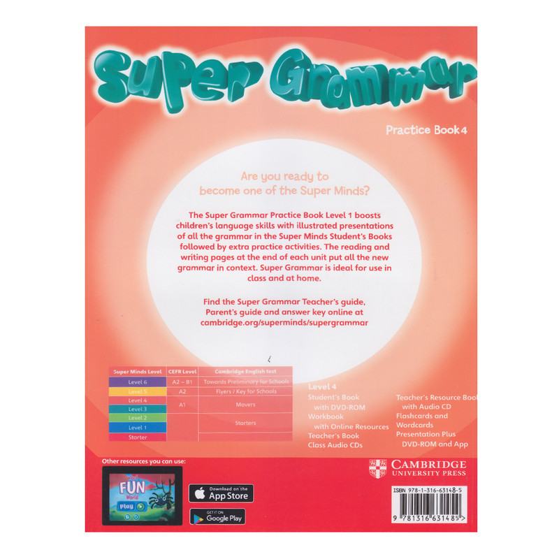 کتاب Super Grammar Practice Book 4 اثر Garan Holcombe انتشارات الوندپویان