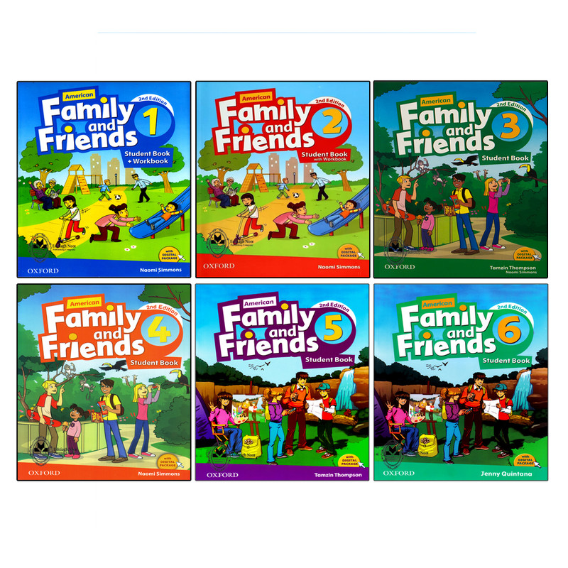 کتاب Family and Friends Second Edition اثر اثر جعی از نویسندگان انتشارات اشتیاق نور 6 جلدی