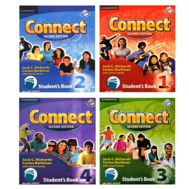 کتاب Connect اثر Chuck Sandy انتشارات دنیای زبان چهار جلدی
