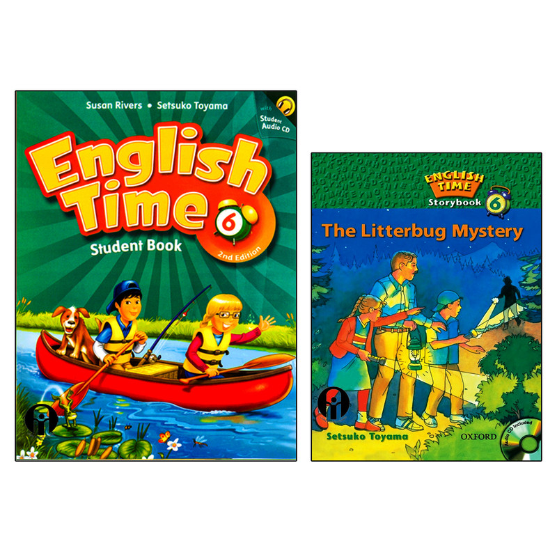 کتاب English Time 6 اثر Susan Rivers And Setsuko Toyama انتشارات الوندپویان دو جلدی