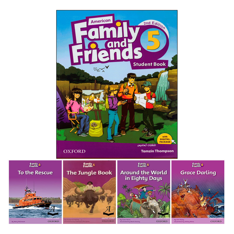 کتاب Family And Friends 5 اثر جمعی از نویسندگان انتشارات آرماندیس پنج جلدی