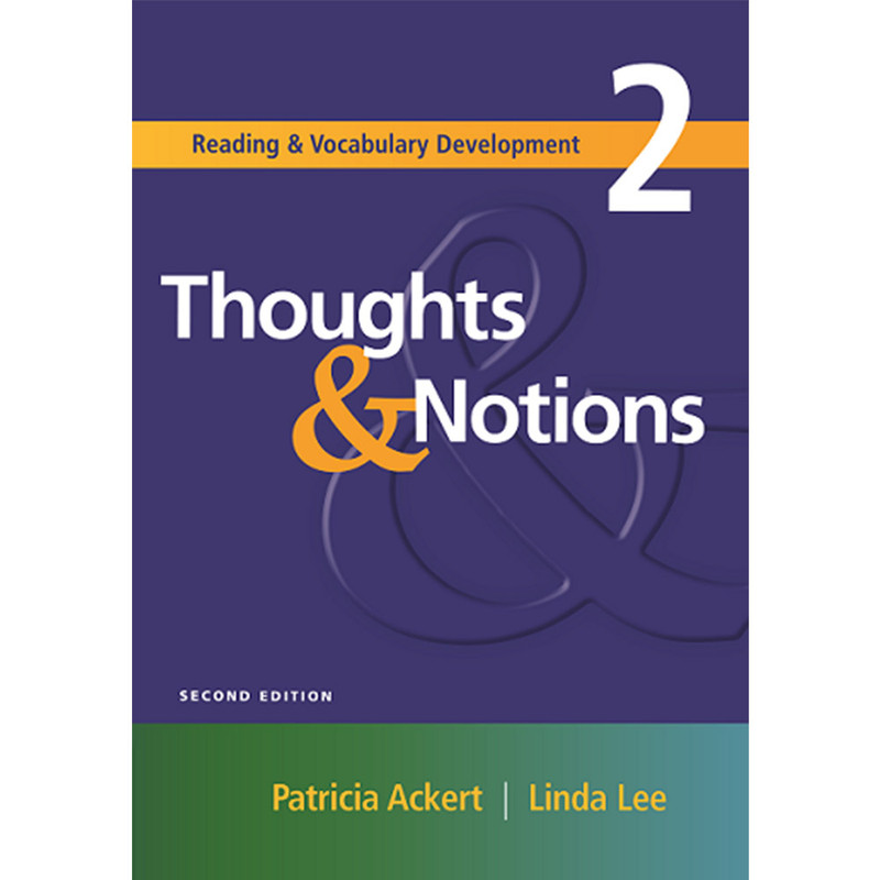 کتاب Thoughts and Notions 2 اثر Patricia Ackert And Linda Lee انتشارات Cengage Learning