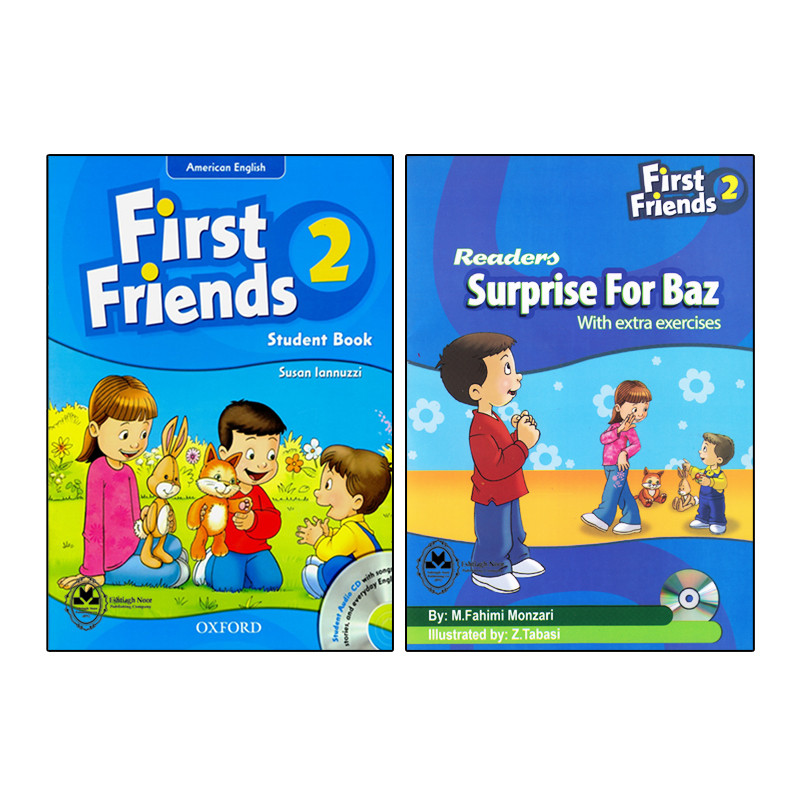 کتاب First Friends 2 اثر Susan Iannuzzi And M.Fahimi Monzari انتشارات اشتیاق نور دو جلدی