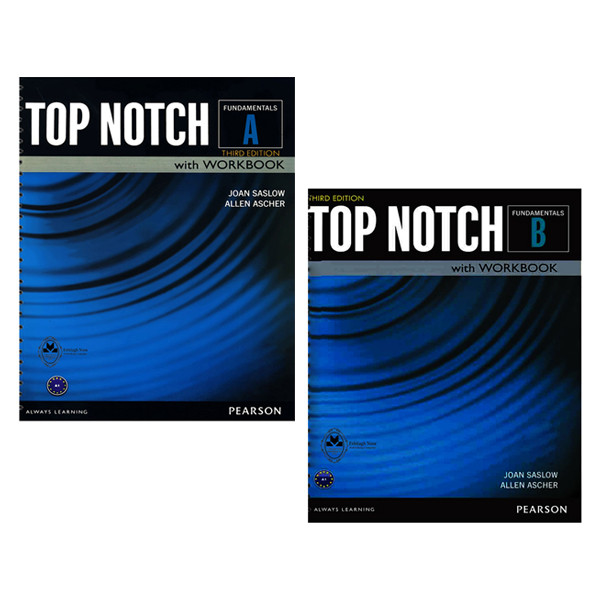 کتاب Top Notch Fundamentals اثر Joan Saslow And Allen Ascher انتشارات اشتیاق نور 2 جلدی