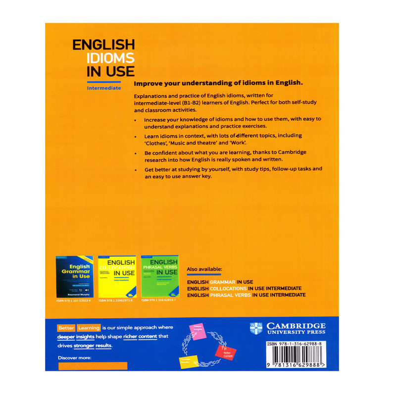 کتاب English Idioms In Use اثر Michael McCarthy And Felicity O`dell انتشارات آرماندیس دو جلدی