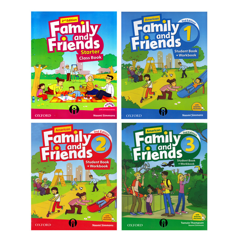 کتاب Family And Friends Second Edition اثر Tamzin Thompson And Naomi Simmons انتشارات الوندپویان 4 جلدی