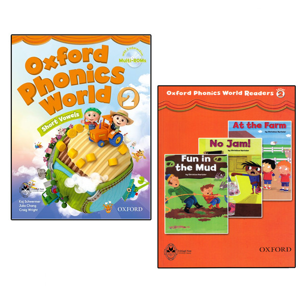 کتاب Oxford Phonics World 2 اثر جمعی از نویسندگان انتشارات اشتیاق نور 2 جلدی