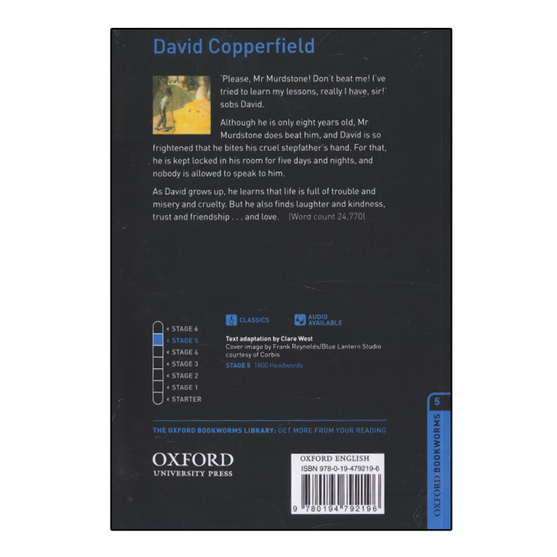 کتاب Oxford Bookworms David Copperfield اثر Charles Dickens انتشارات الوندپویان