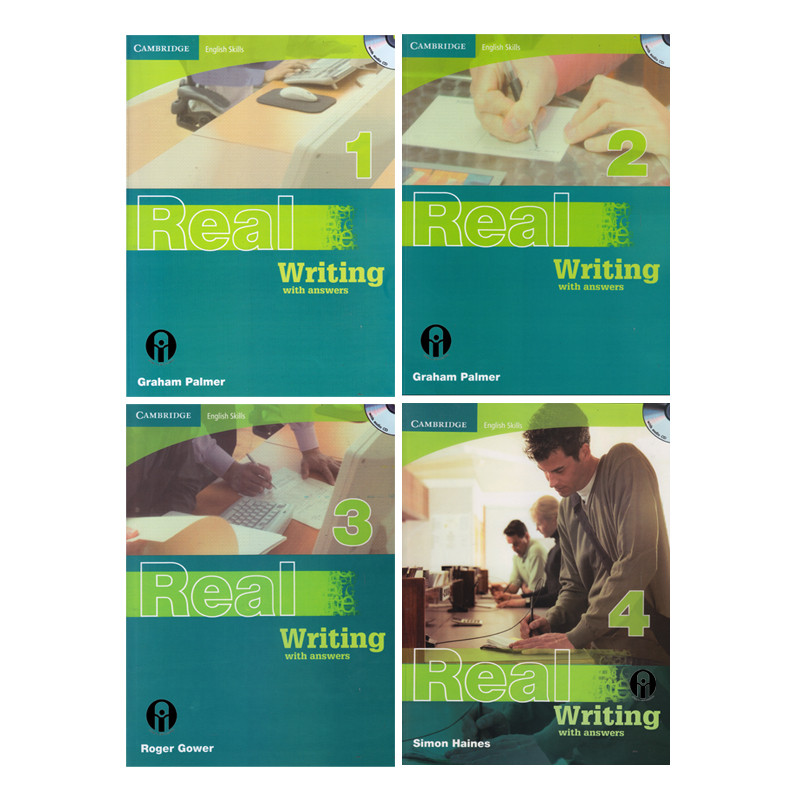 کتاب Real Writing اثر جمعی از نویسندگان انتشارات الوندپویان 4 جلدی