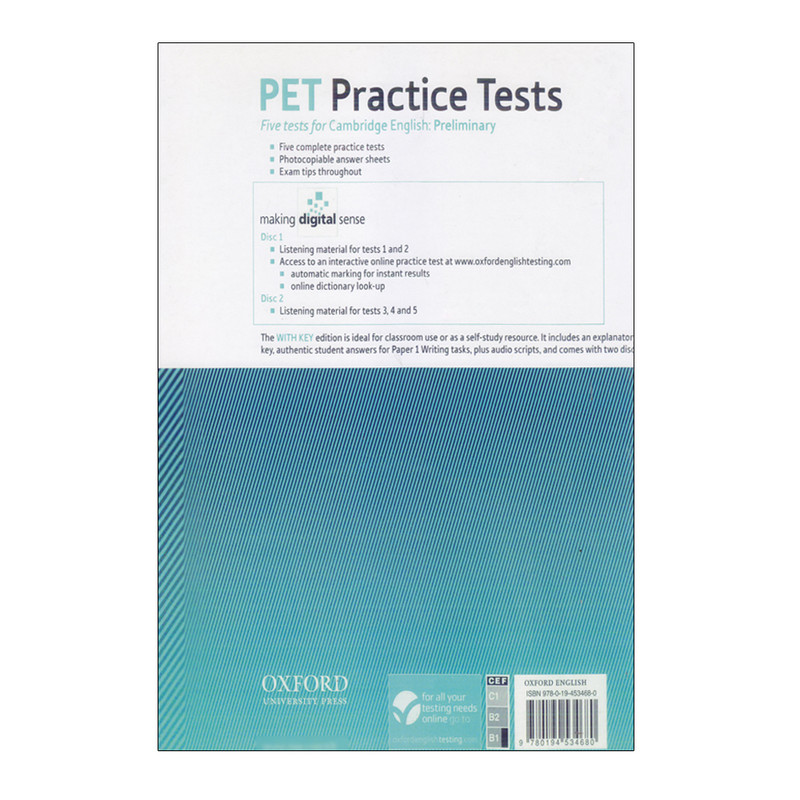 کتاب PET Practice Tests With Key اثر Jenny Quintana انتشارات الوندپویان
