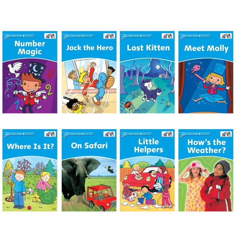 کتاب Dolphin Readers 1 اثر جمعی از نویسندگان انتشارات رهنما 8 جلدی
