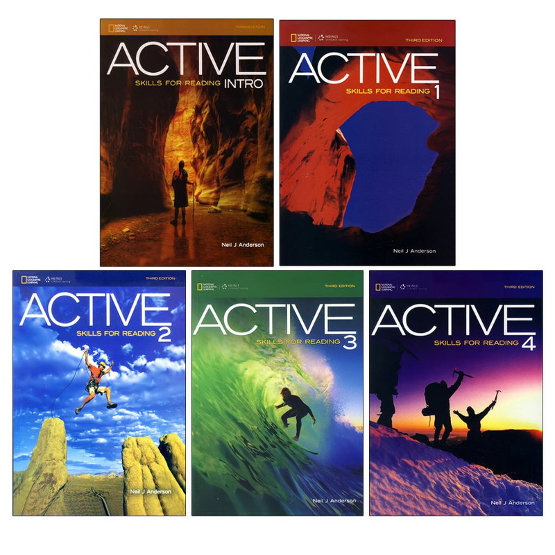 کتاب ACTIVE Skills for Reading 3rd Edition اثر Neil J. Anderson انتشارات اف تي پرس 5جلدی