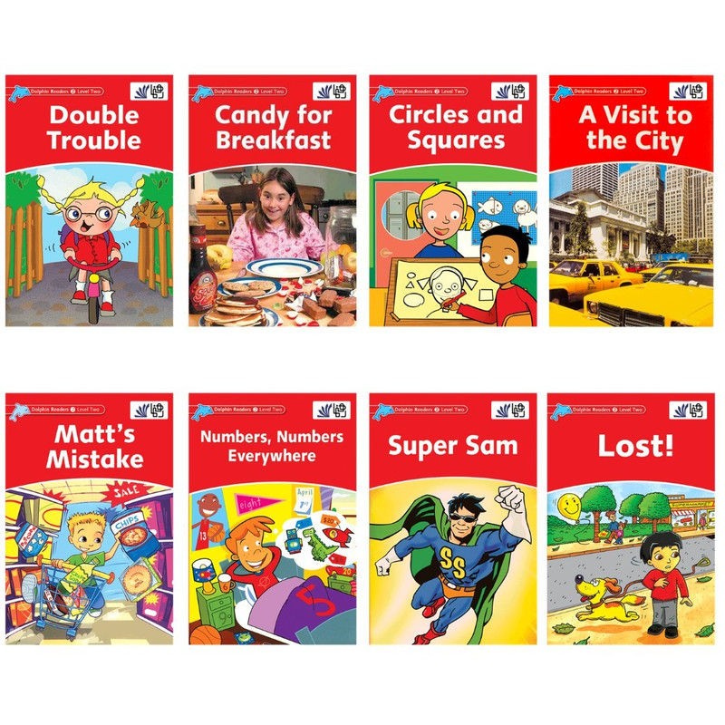 کتاب Dolphin Readers 2 اثر جمعی از نویسندگان انتشارات رهنما 8 جلدی