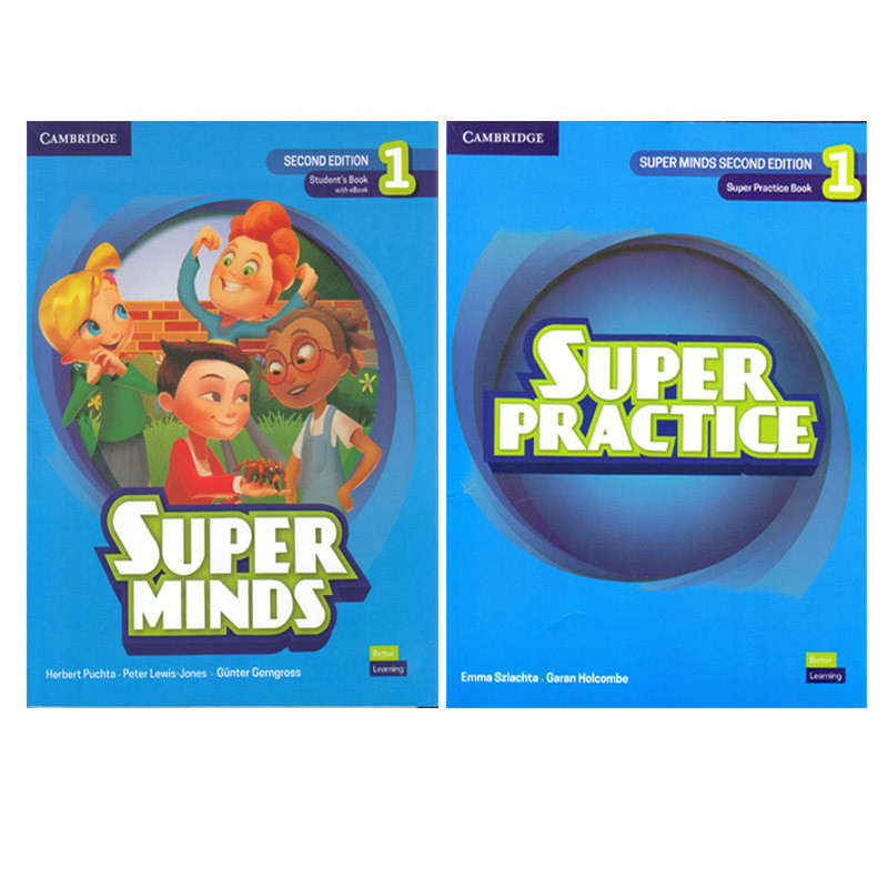 کتاب Super Minds1 and Practice اثر جمعی از نویسندگان انتشارات الوندپویان 2 جلدی