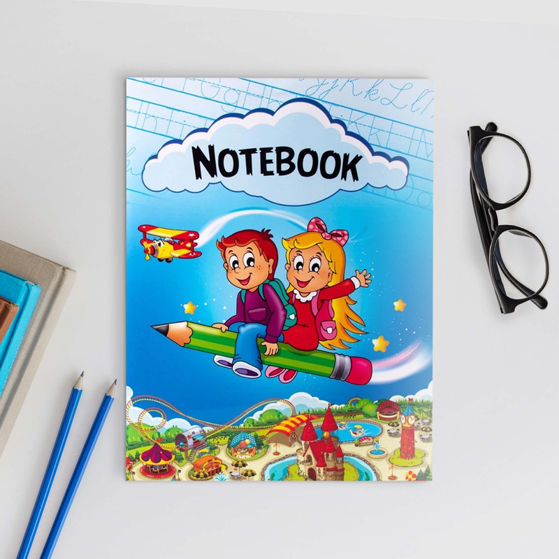 دفتر زبان 40 برگ مدل چهار خط رحلی