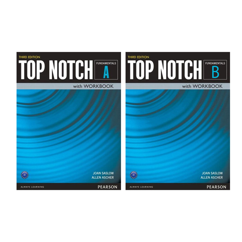 کتاب Top Notch Fundamentals اثر Joan Saslow and Allen Ascher انتشارات هدف نوین 2 جلد