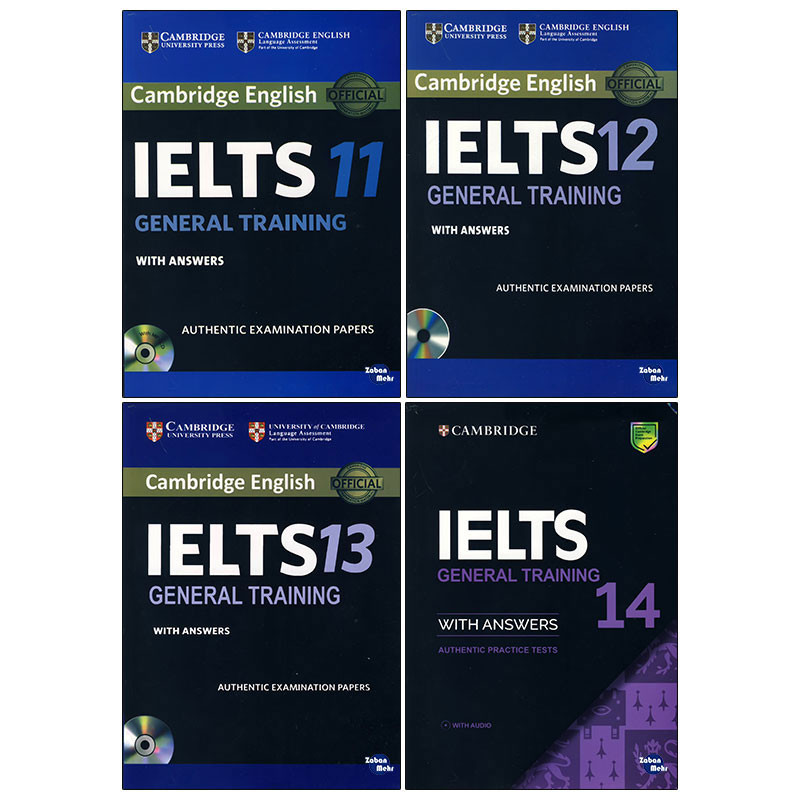 کتاب Ielts general Training اثر جمعی از نویسندگان انتشارات زبان مهر جلد 11 تا 14