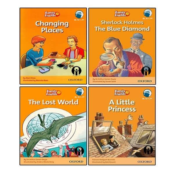 کتاب Family and Friends  اثر جمعی از نویسندگان انتشارات دنیای زبان 4 جلدی