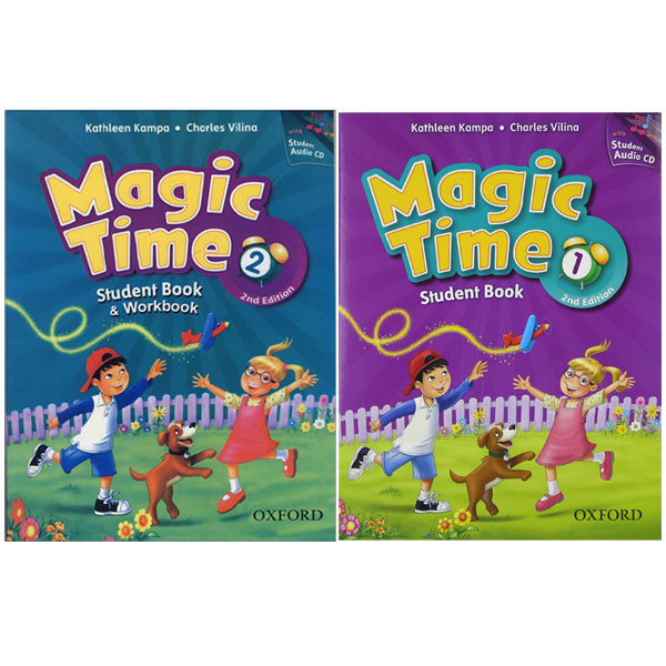 کتاب magic time اثر Kathleen Kampa and Charles Vilina انتشارات oxford دوجلدی 