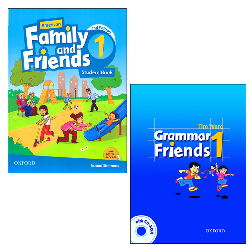 کتاب American Family and Friends 1 2nd Edition+DVD اثر Naomi Simmons انتشارات الوندپویان 2 جلدی