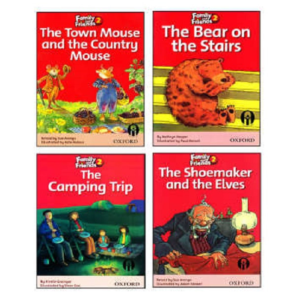 کتاب Family and Friends Readers 2  اثر جمعی از نویسندگان انتشارات Oxford چهار جلدی