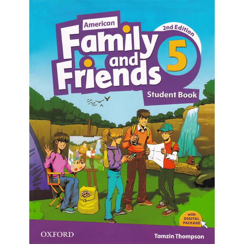  کتاب Family and Friends 2nd 5 + Qr code اثر Tamzin Thompson انتشارات Oxford دوجلدی 