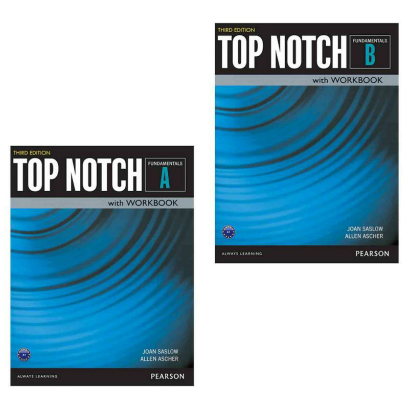 کتاب Top Notch 3rd Fundamentals اثر Joan Saslow, Allen Ascher انتشارات Pearson دوجلدی