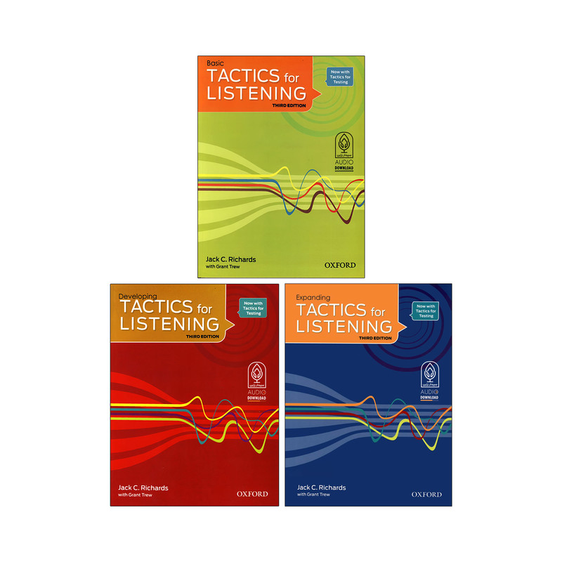 کتاب Tactics for Listening Third Edition اثر Jack C. Richards انتشارات سپیدار زرین 3 جلدی