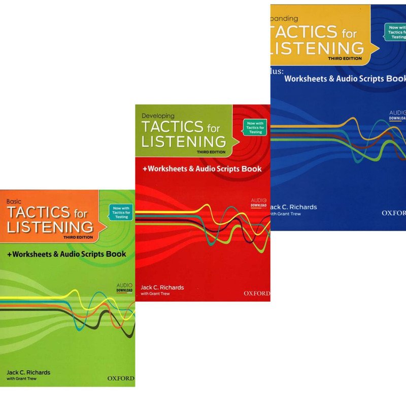 کتاب  Tactics for Listeningاثر Jack C. Richards انتشارات Oxford سه جلدی