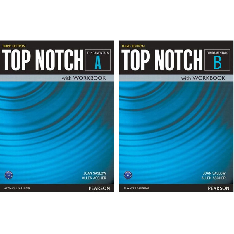 کتاب Top Notch Fundamentals Third Edition اثر Joan Saslow and Allen Ascher انتشارات Pearson دو جلدی