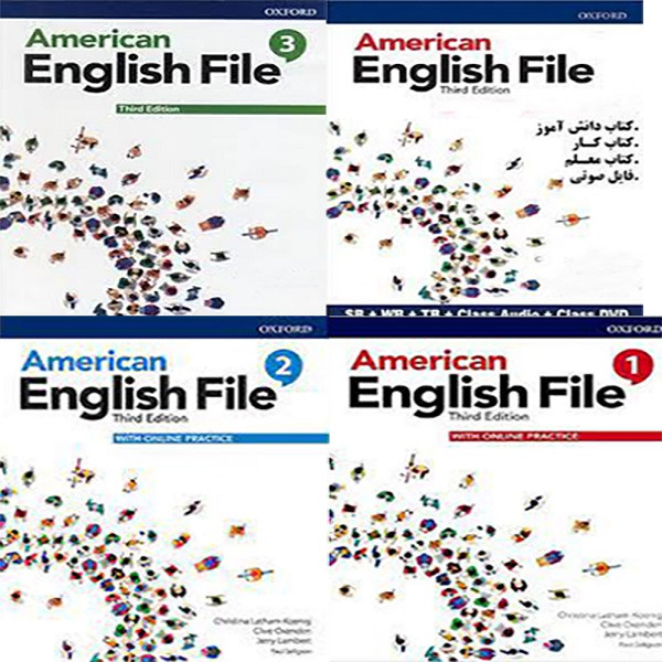 American English File Third Edition اثر جمعی از نویسندگان انتشارات آکسفورد 4 جلدی