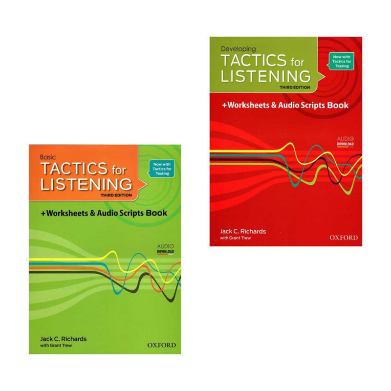کتاب Tactics for Listening Digest Sizeاثر Jack C. Richards انتشارات Oxford دو جلدی