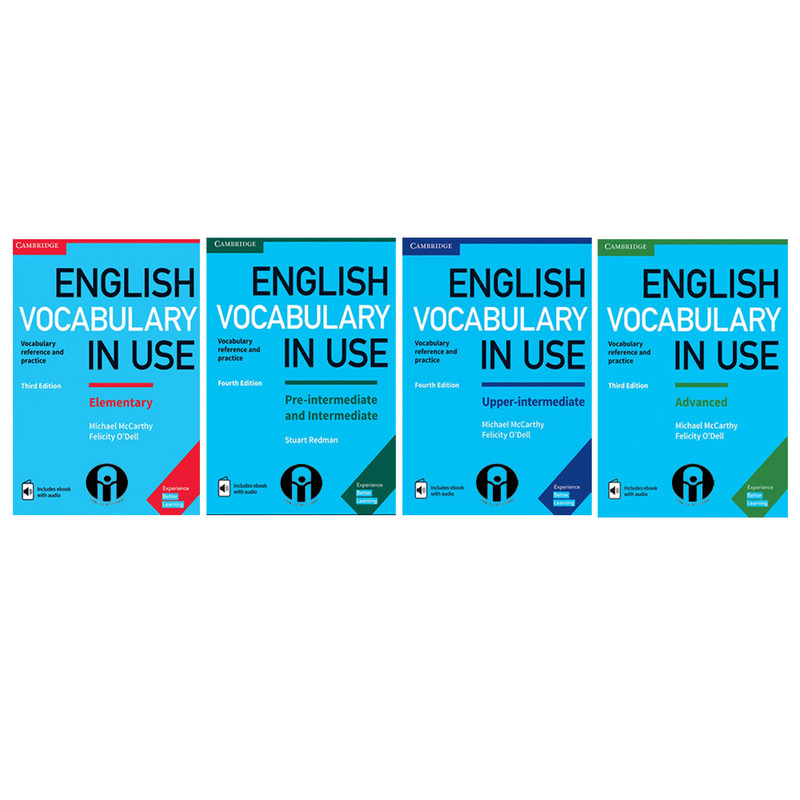 کتاب English Vocabulary in Use اثر Michael McCarthy And Felicity ODell انتشارات الوندپویان چهارجلدی