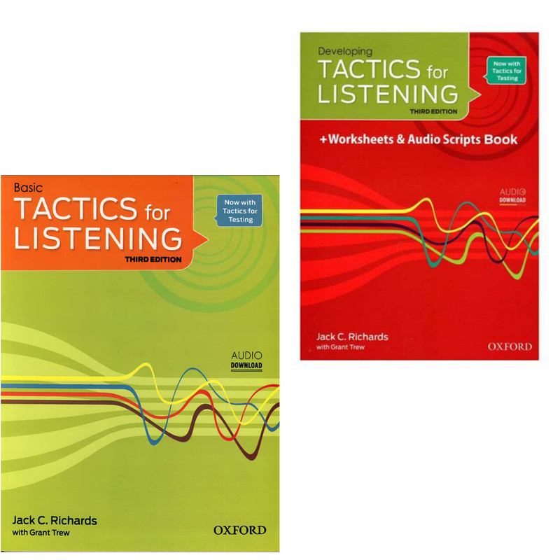 کتاب Tactics for Listening 3rd اثر Jack C. Richards انتشارات Oxford دو جلدی