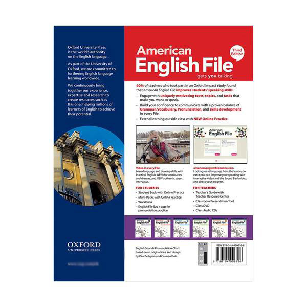 کتاب American English File 1 3rd اثر جمعی از نویسندگان انتشارات سپاهان
