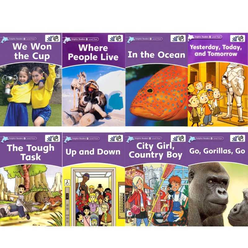 کتاب Dolphin Readers 4 اثر جمعی از نویسندگان انتشارات رهنما 8 جلدی
