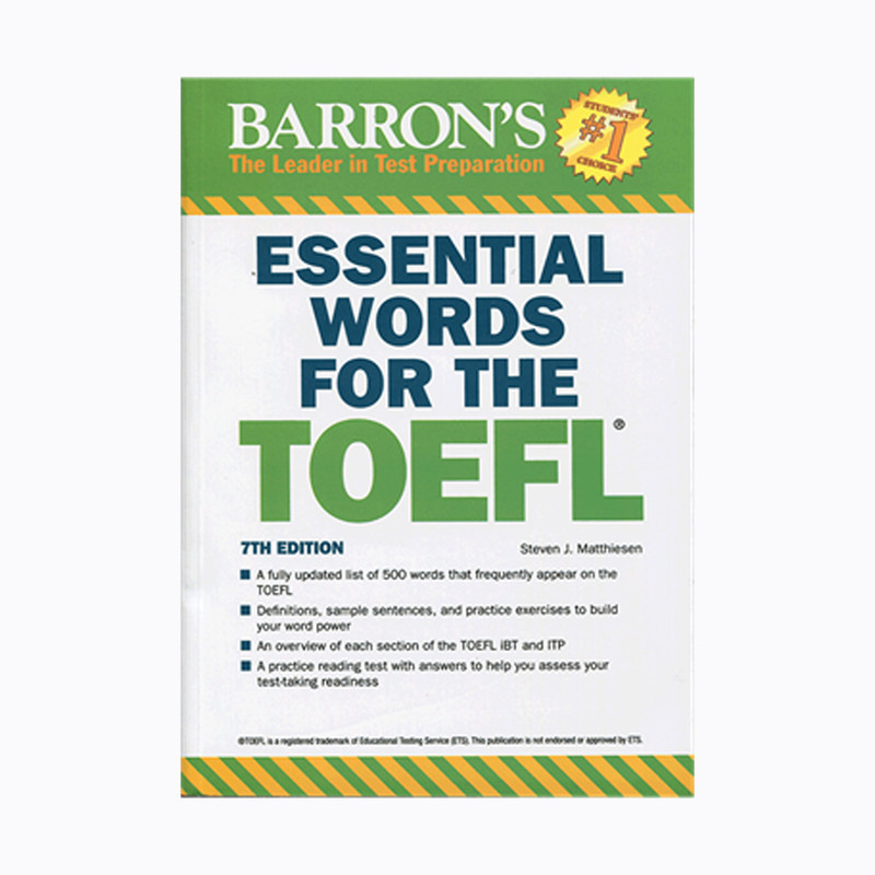 کتاب Essential Words for the TOEFL اثر Steven J.Matthiesen انتشارات بارنز