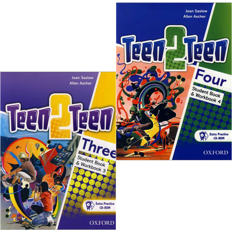 کتاب Teen 2 Teen اثر JOAN SASLOW and ALLEN ASCHER انتشارات آکسفورد 2 جلدی