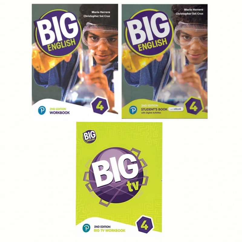 کتاب Big English 4 اثر Mario Herrera و Christopher Sol Cruz انتشارات آرماندیس مجموعه 3 جلدی 