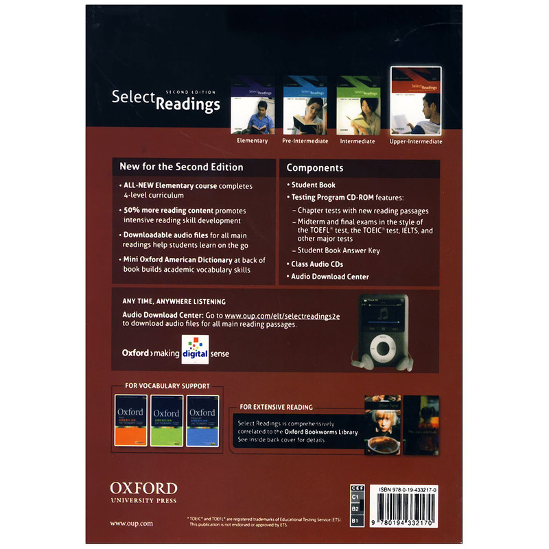 کتاب Select Readings upper intermediate 2ed اثر Linda Lee انتشارات آکسفورد 