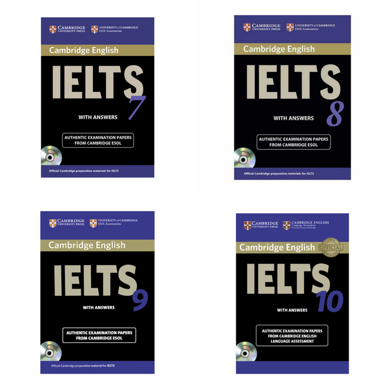 کتاب IELTS Cambridge اثر جمعی ازنویسندگان انتشارات Cambridge چهارجلدی