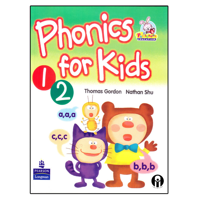 کتاب  Phonics for Kids 1+2 اثر Thomas Gordon and Nathan Shu انتشارات الوندپویان