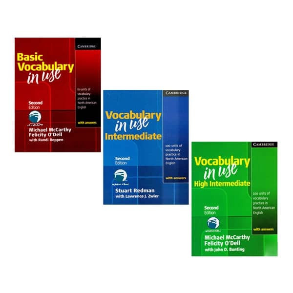  کتاب Vocabulary in use اثر جمعی از نویسندگان انتشارات دنیای زبان سه جلدی