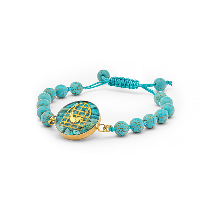 دستبند دست‌ساز زنانه آلتین هنر مدل روکش طلا مرغ آمین