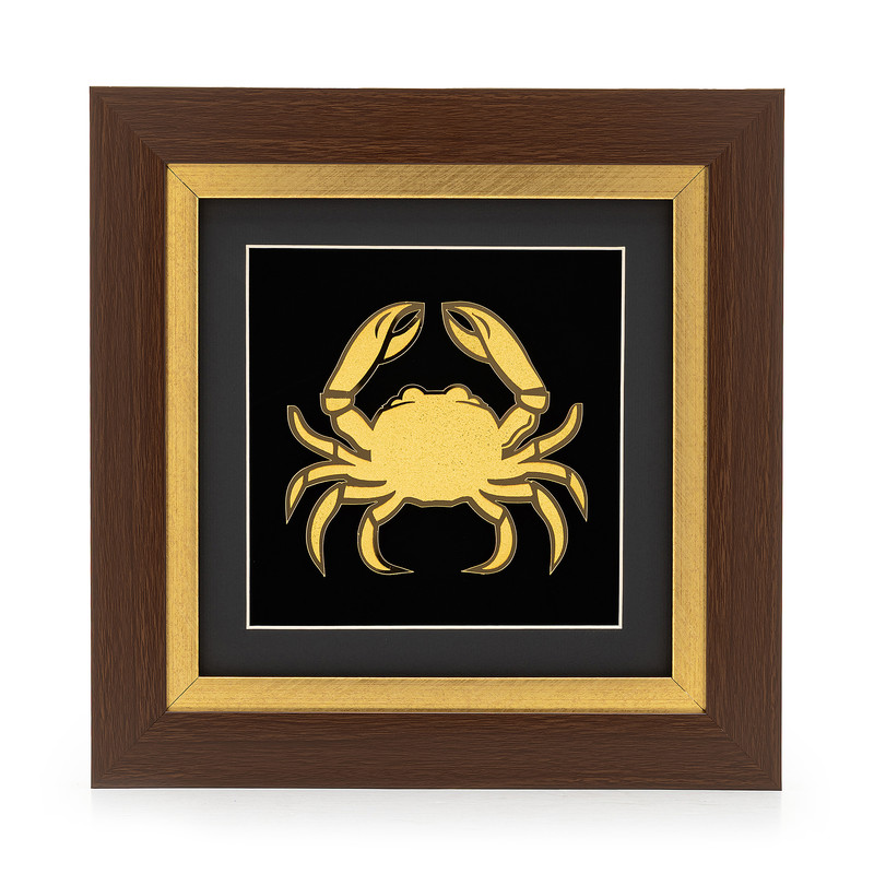 تابلو طلاکوب آلتین هنر مدل خرچنگ نماد ماه تیر